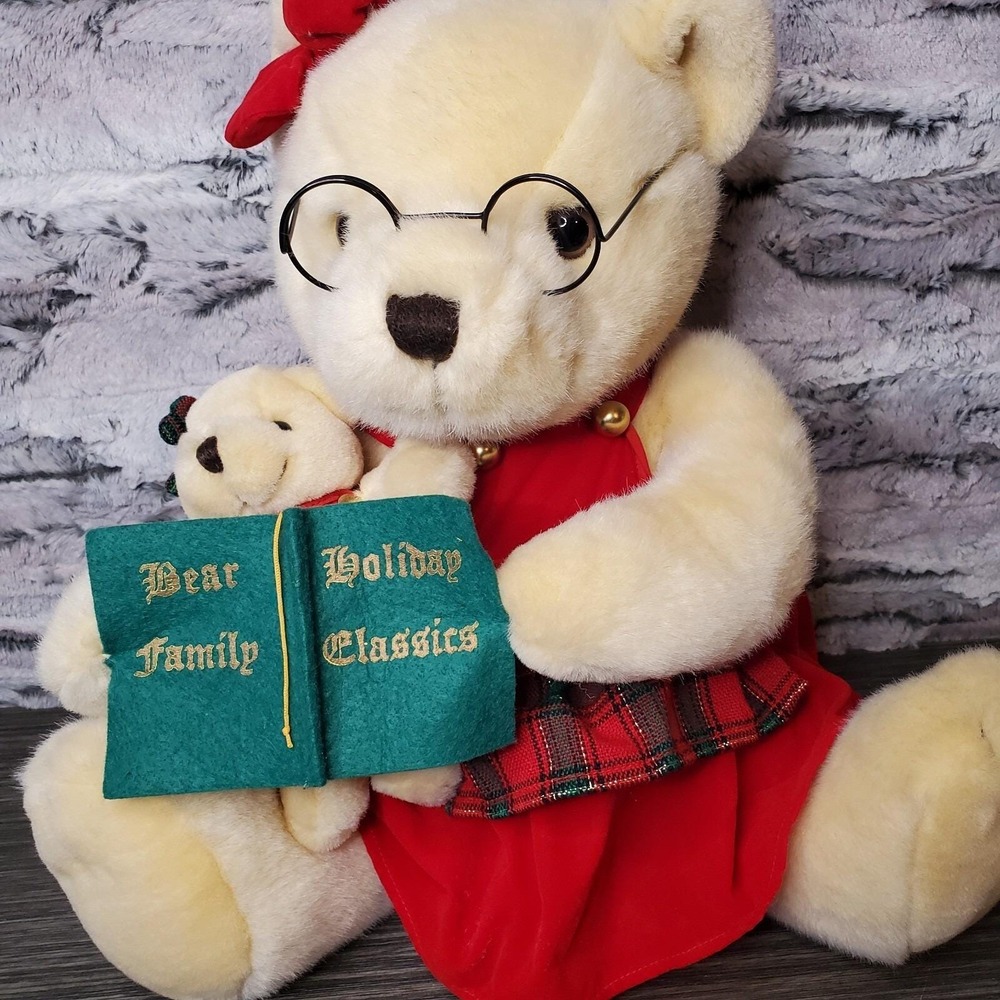 Kids Preferred Grandma Bear Family Holiday Classics Reading Christmas Teddy 14in